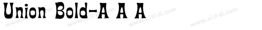 Union Bold字体转换